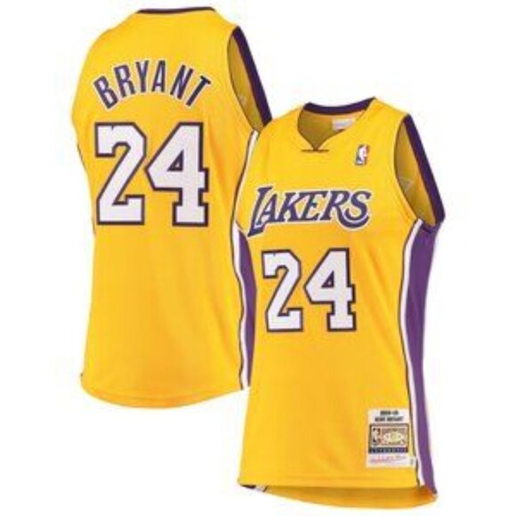 Mens Kobe Bryant Golden Stitched Jersey
